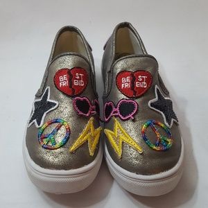 JUSTICE Patches Slip On, Girl's size 13